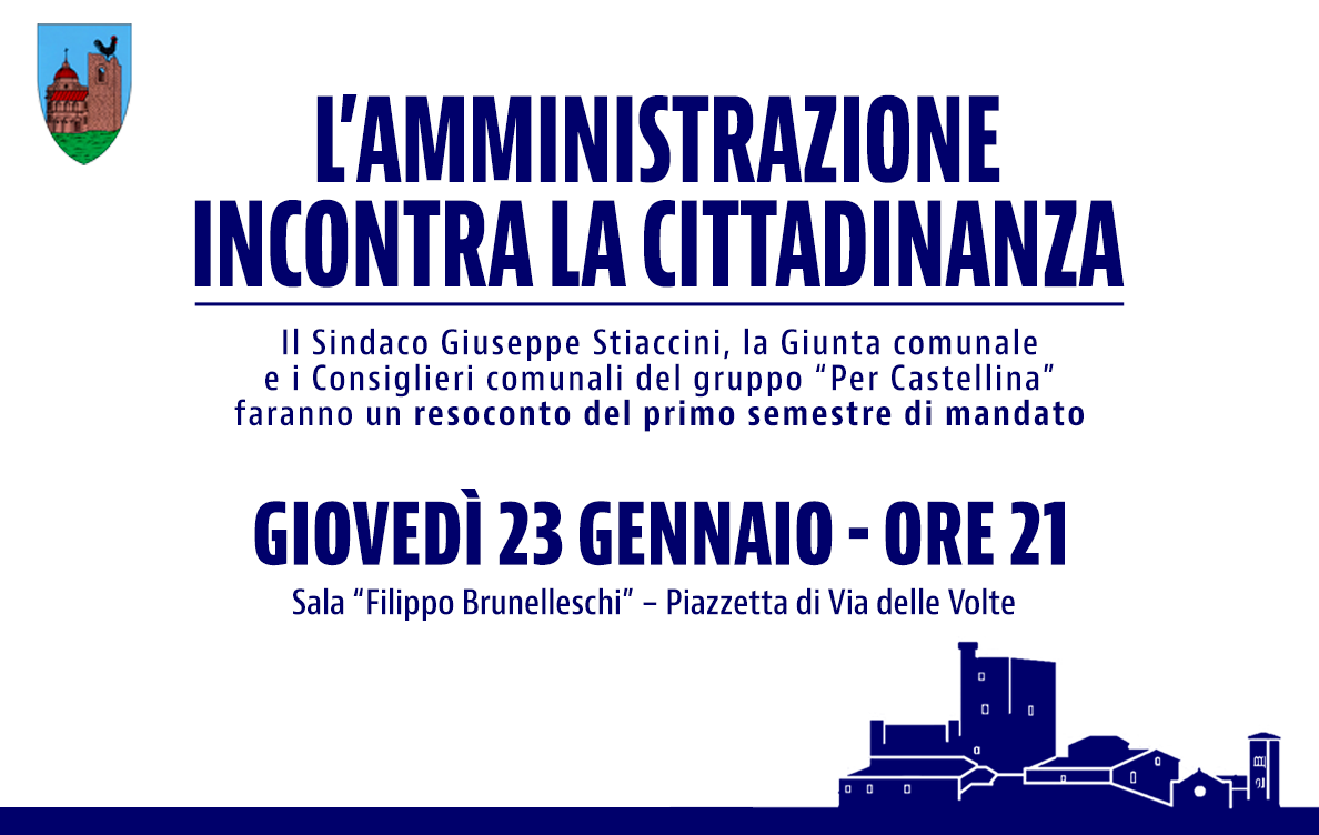 L'Amministrazione incontra la Cittadinanza